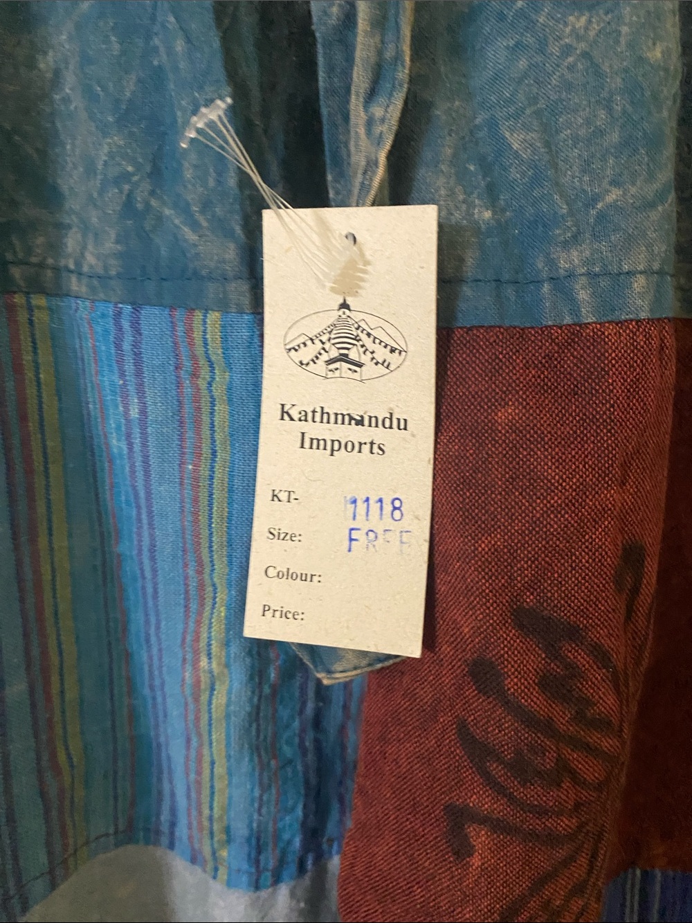 Kathmandu Imports Boho Patchwork Jogger Pants Free Size NWT - Picture 2 of 8